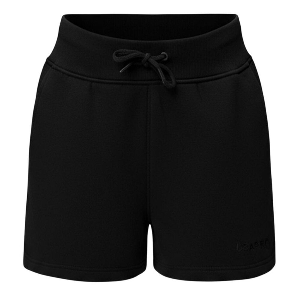 USA Pro Womens/Ladies Fleece Regular Shorts / Black